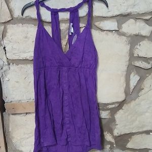 Self Esteem Purple Tank Top SZ Large